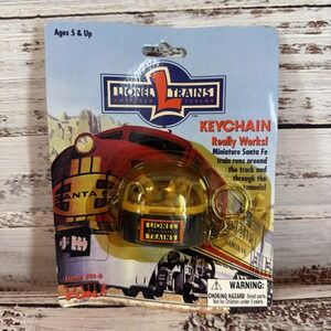 Vintage Lionel Trains Keychain Miniature Santa Fe Train #591-0 Basic Fun